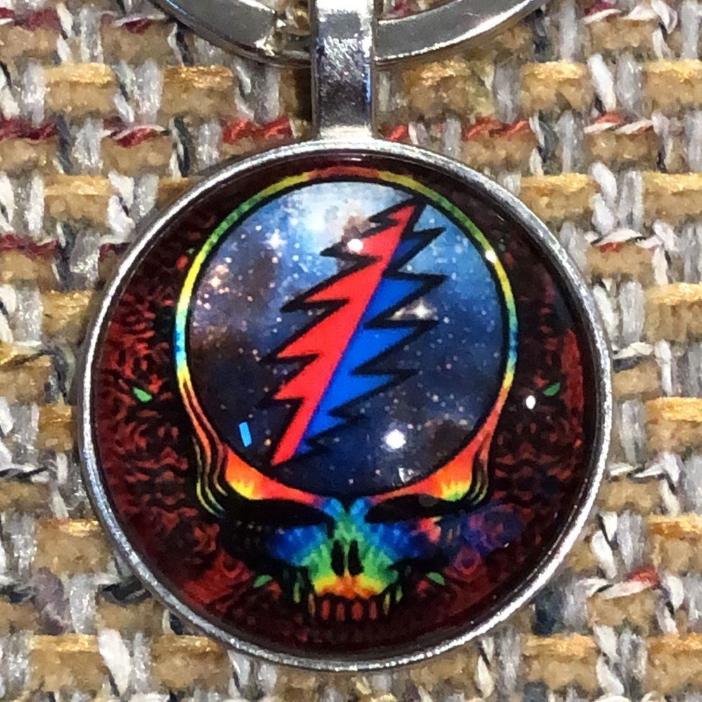 Grateful Dead Keychains SPACE YOUR FACE KEYCHAIN Custom Made BUYITWHENFOUND
